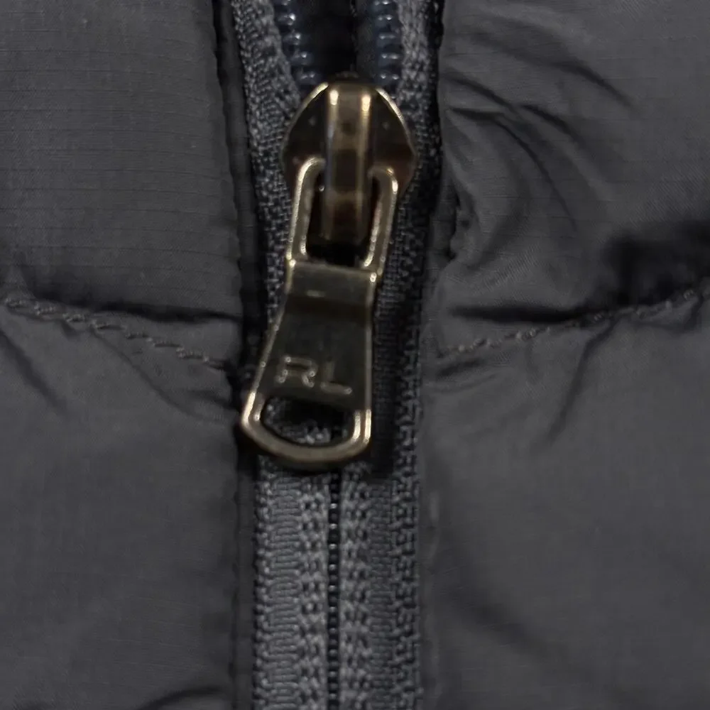 Ralph Lauren Puffer Coat Boys/Girls 24M Gray Quilted Jacket Preppy Pony